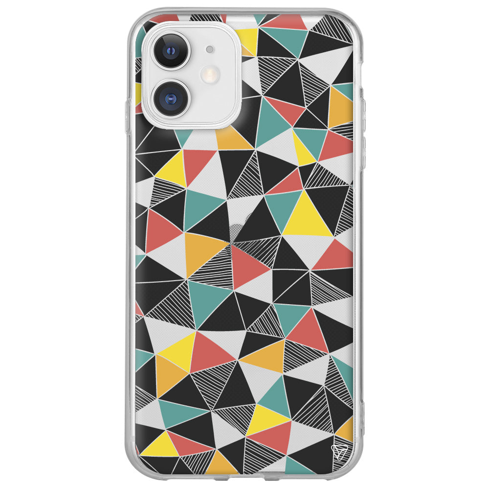 Mosaic Lansman Model İçi Kadife Silikon Telefon Kılıfı