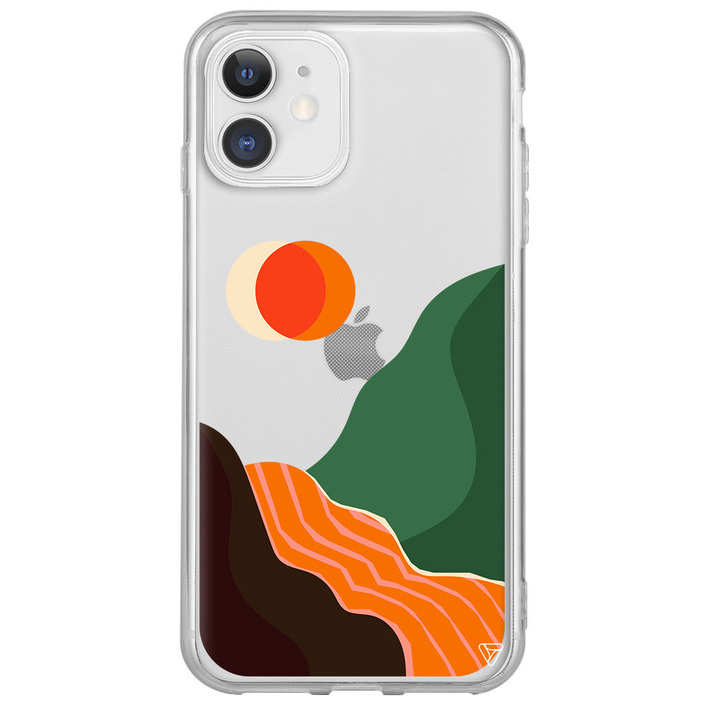 Manzara Lansman Model İçi Kadife Silikon Telefon Kılıfı