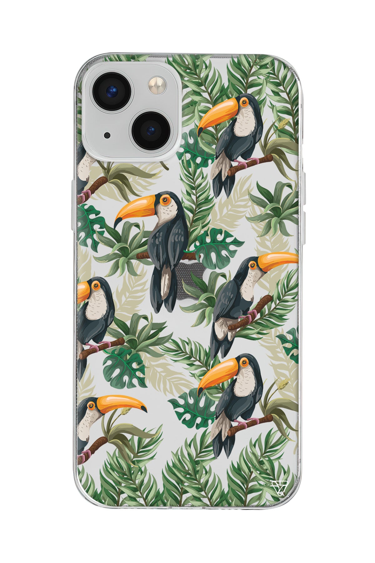 Tropik Kus Lansman Model İçi Kadife Silikon Telefon Kılıfı – Plus Serisine Özel