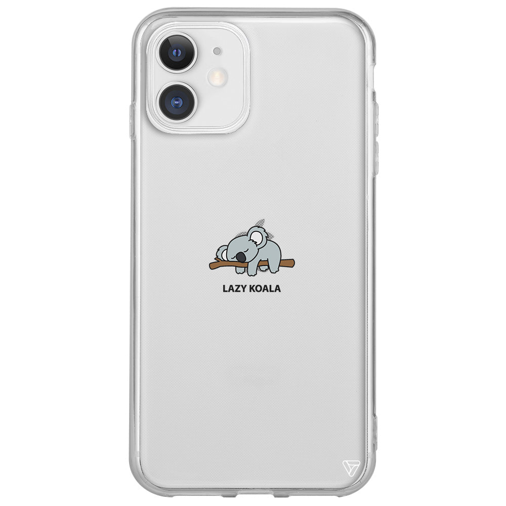 Lazy Koala Lansman Model İçi Kadife Silikon Telefon Kılıfı