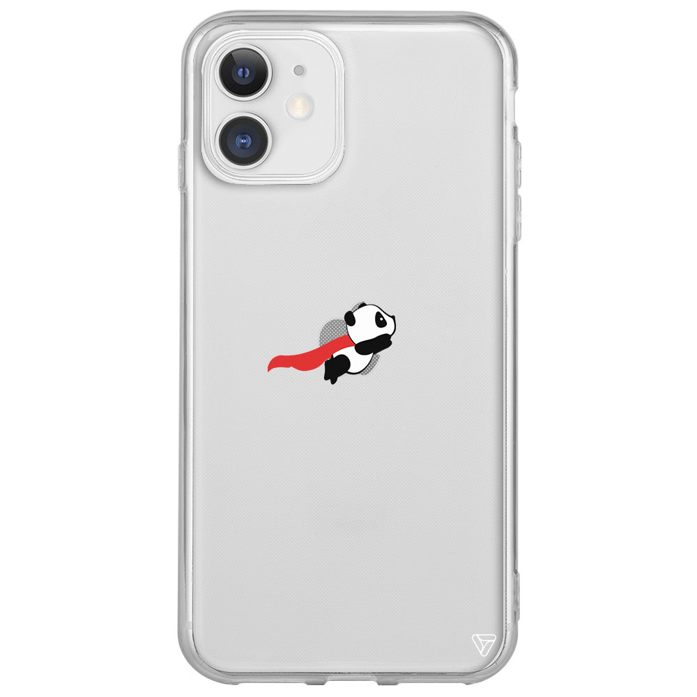 Uçan Panda Lansman Model İçi Kadife Silikon Telefon Kılıfı