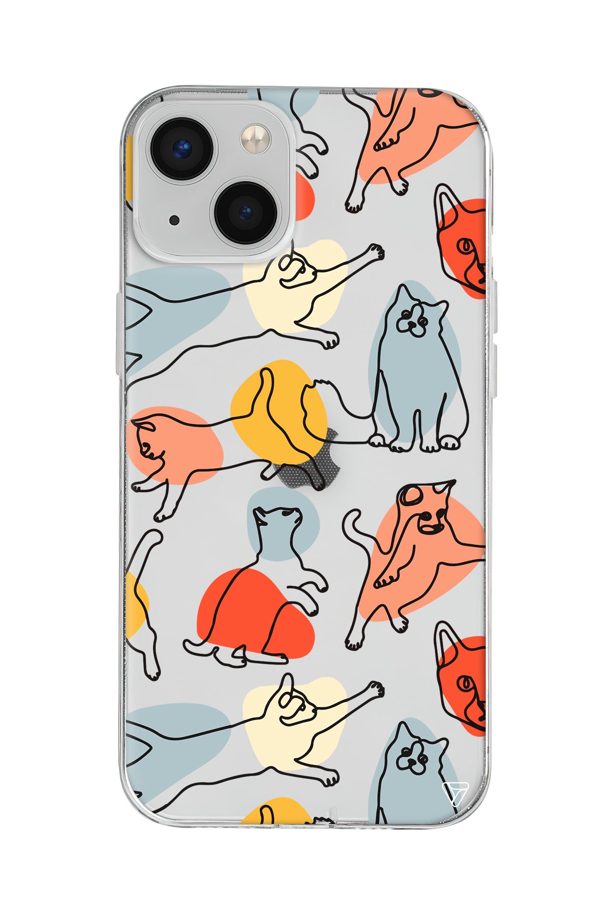 Renkli Kediler Lansman Model İçi Kadife Silikon Telefon Kılıfı – Plus Serisine Özel