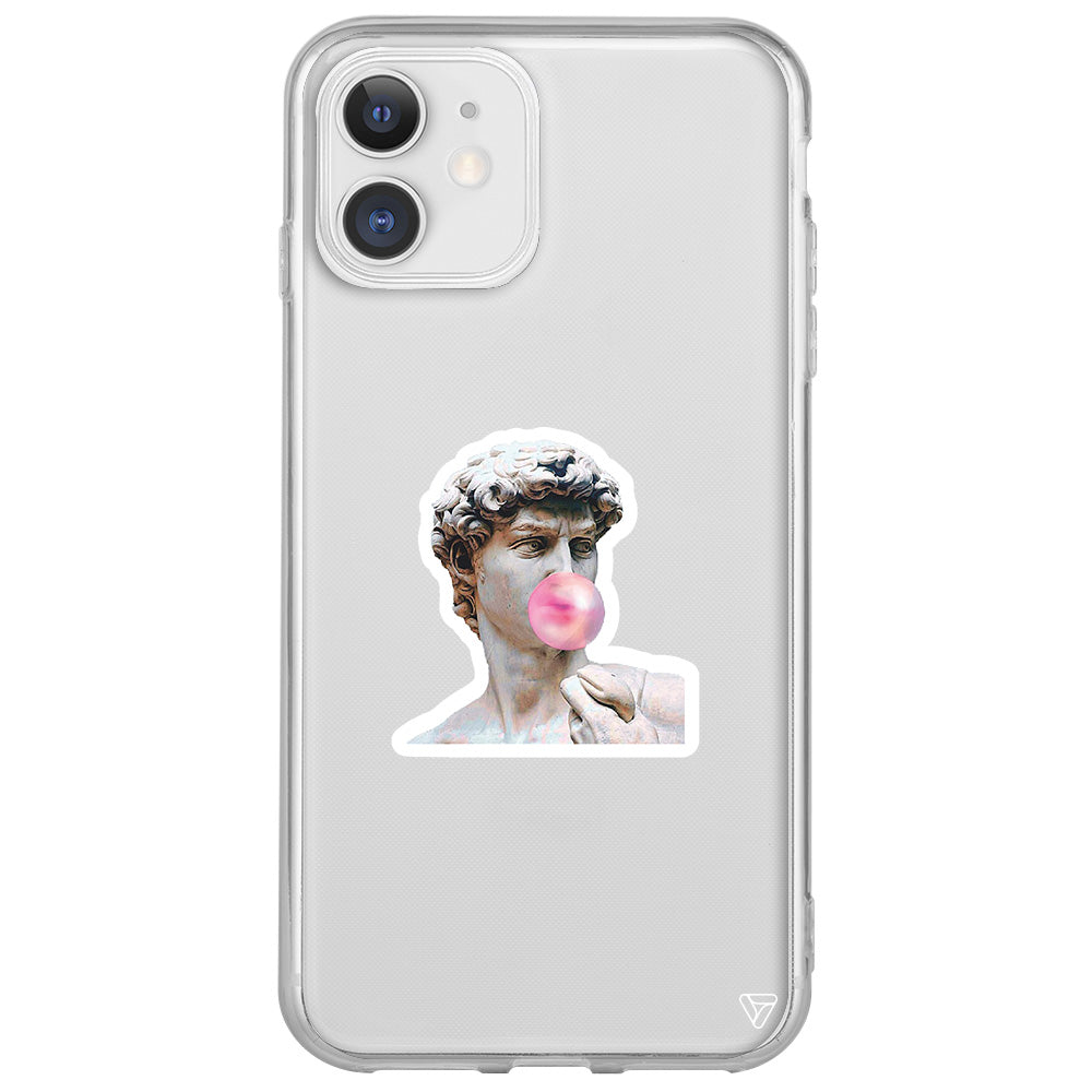 Postmodern David Lansman Model İçi Kadife Silikon Telefon Kılıfı