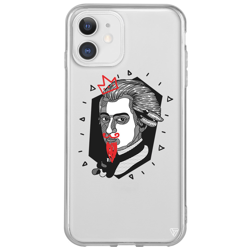 Amadeus Mozart Lansman Model İçi Kadife Silikon Telefon Kılıfı