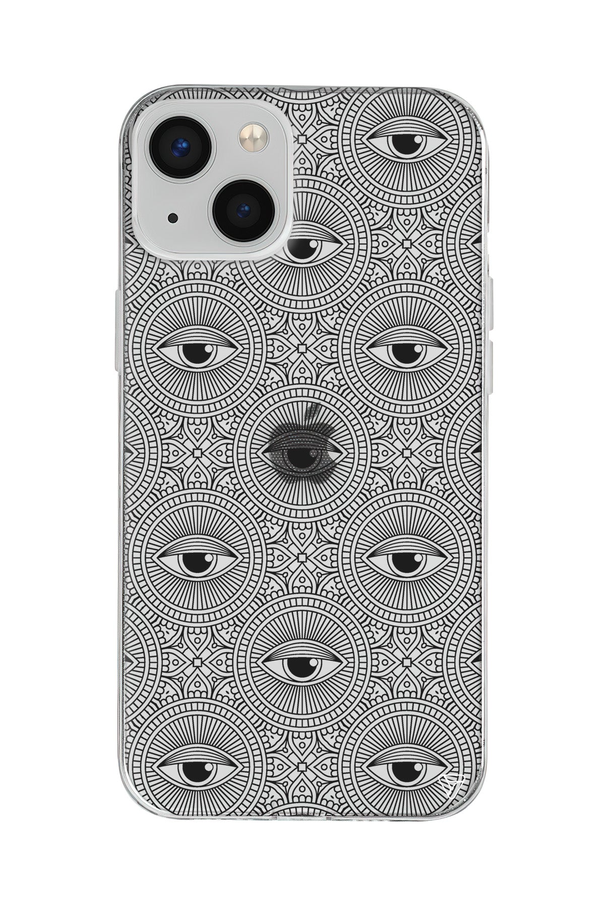 Mandala Goz Lansman Model İçi Kadife Silikon Telefon Kılıfı – Plus Serisine Özel