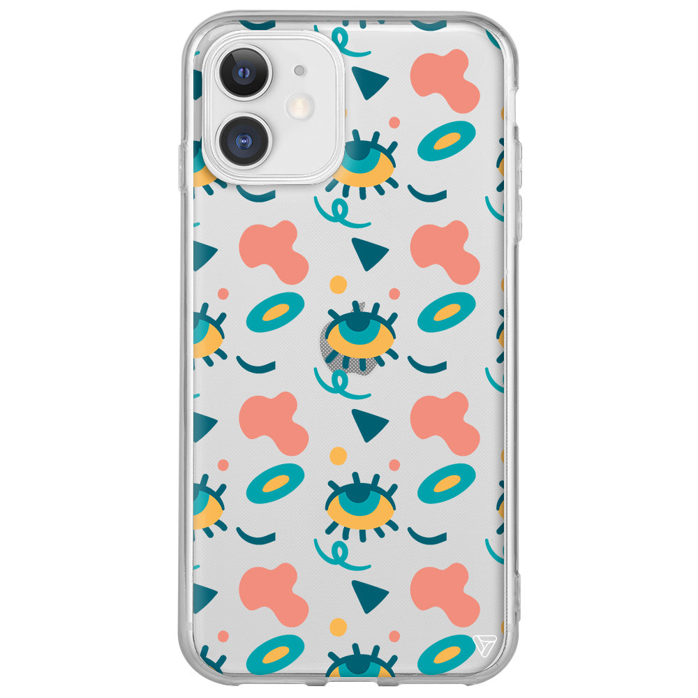 Pastel Goz Lansman Model İçi Kadife Silikon Telefon Kılıfı