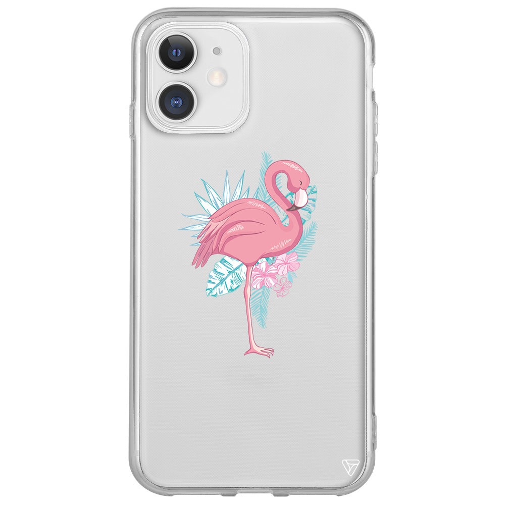 Alone Flamingo Lansman Model İçi Kadife Silikon Telefon Kılıfı