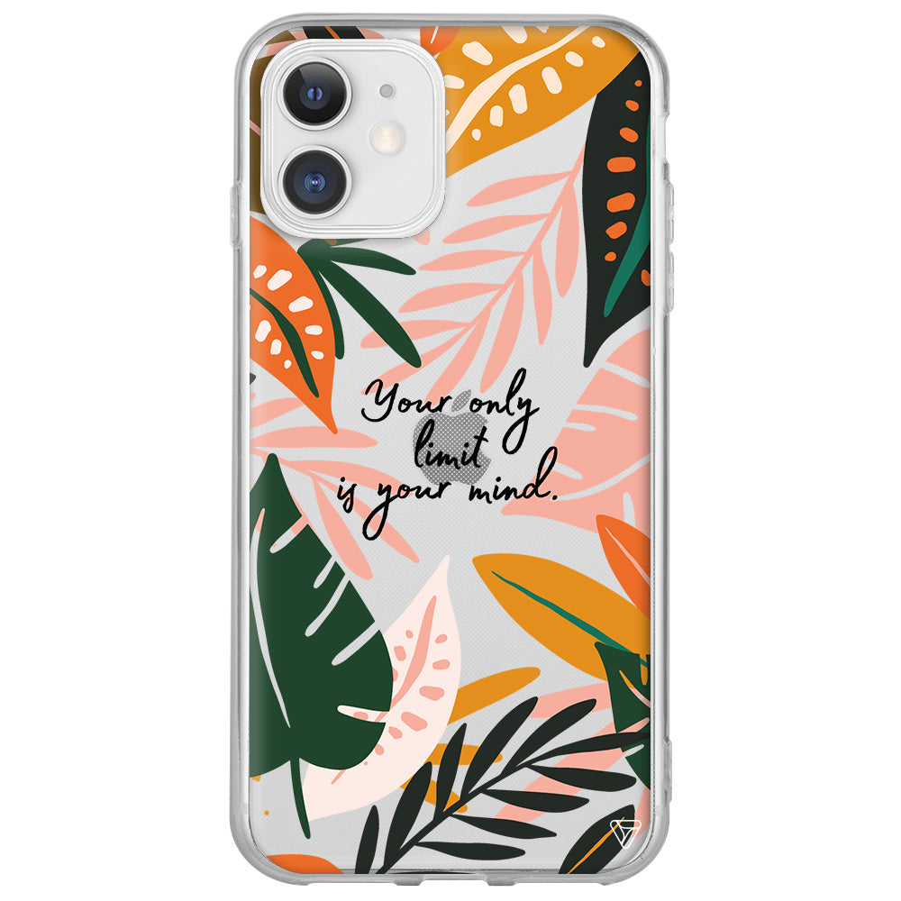 Limit is Your Mind Lansman Model İçi Kadife Silikon Telefon Kılıfı