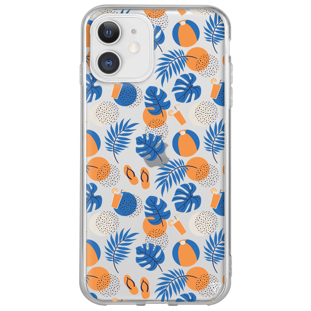 Summer Orange Lansman Model İçi Kadife Silikon Telefon Kılıfı