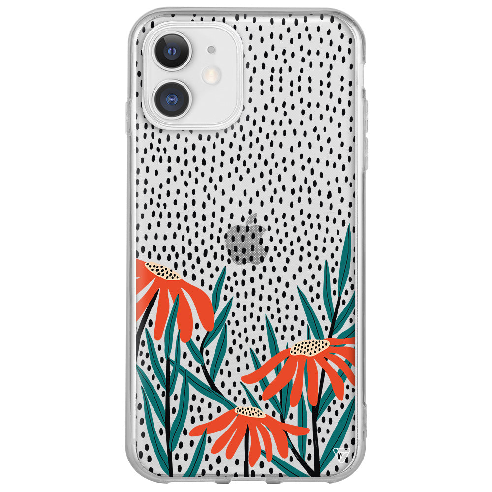 Ay Çiçeği Lansman Model İçi Kadife Silikon Telefon Kılıfı