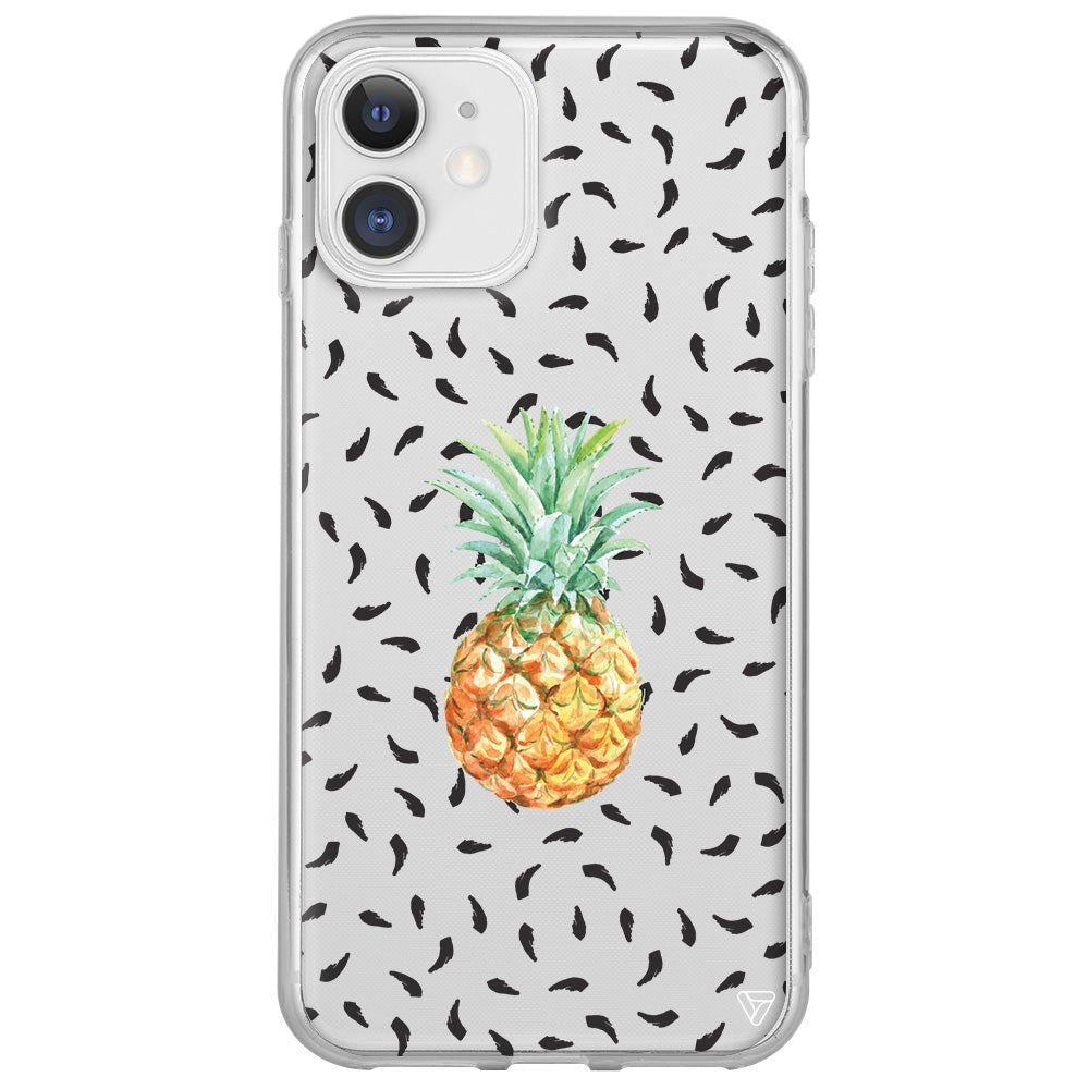 Ananas Lansman Model İçi Kadife Silikon Telefon Kılıfı