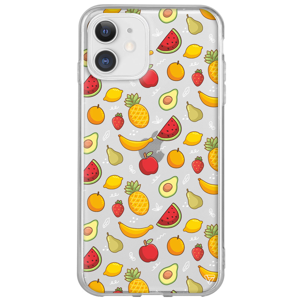 Minik Meyveler Lansman Model İçi Kadife Silikon Telefon Kılıfı