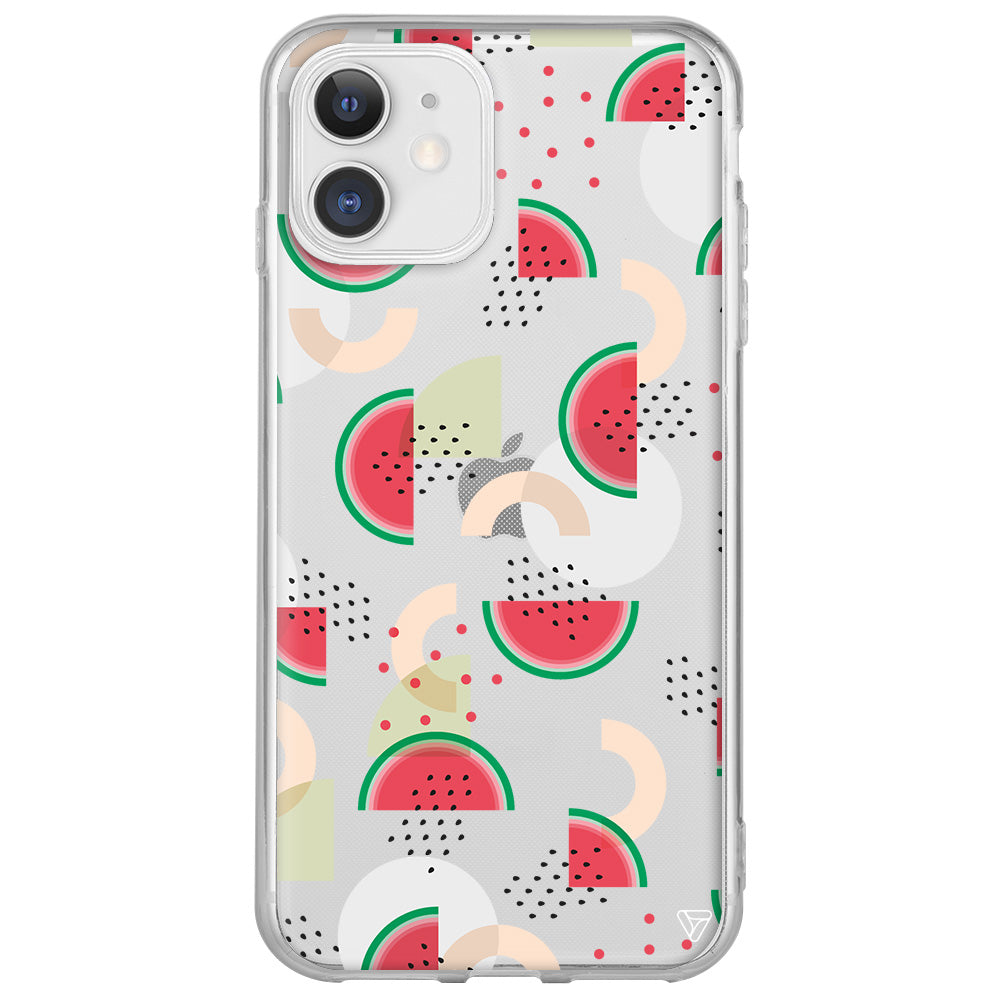 Karpuz Pattern Lansman Model İçi Kadife Silikon Telefon Kılıfı