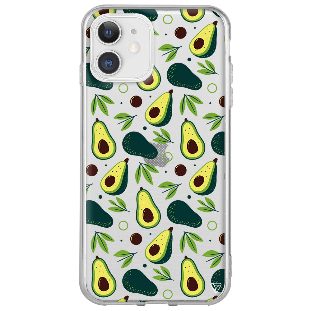 Avokado Deseni Lansman Model İçi Kadife Silikon Telefon Kılıfı