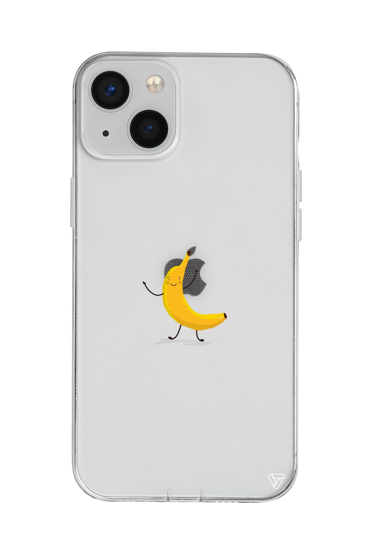 Cute Banana Lansman Model İçi Kadife Silikon Telefon Kılıfı – Plus Serisine Özel