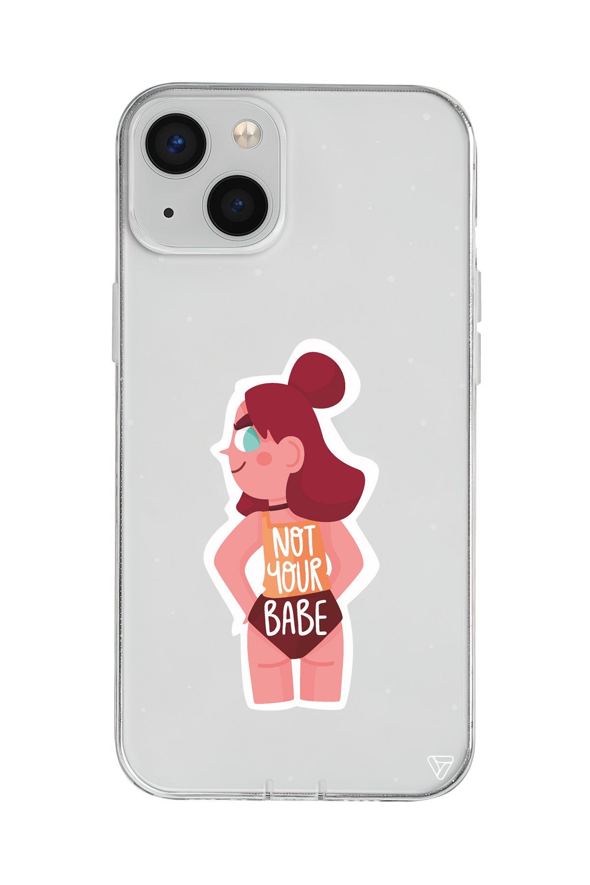 Not Your Babe Lansman Model İçi Kadife Silikon Telefon Kılıfı – Plus Serisine Özel