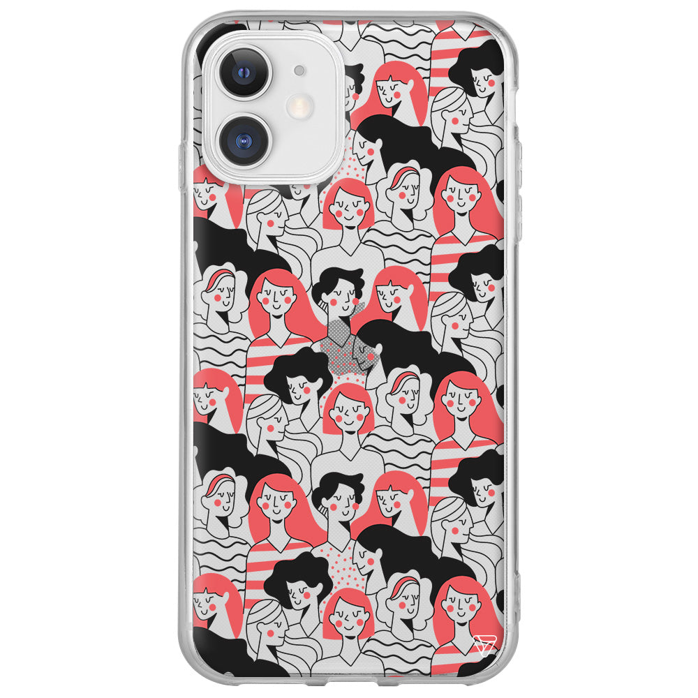 Dunyanin Kadinlari Lansman Model İçi Kadife Silikon Telefon Kılıfı