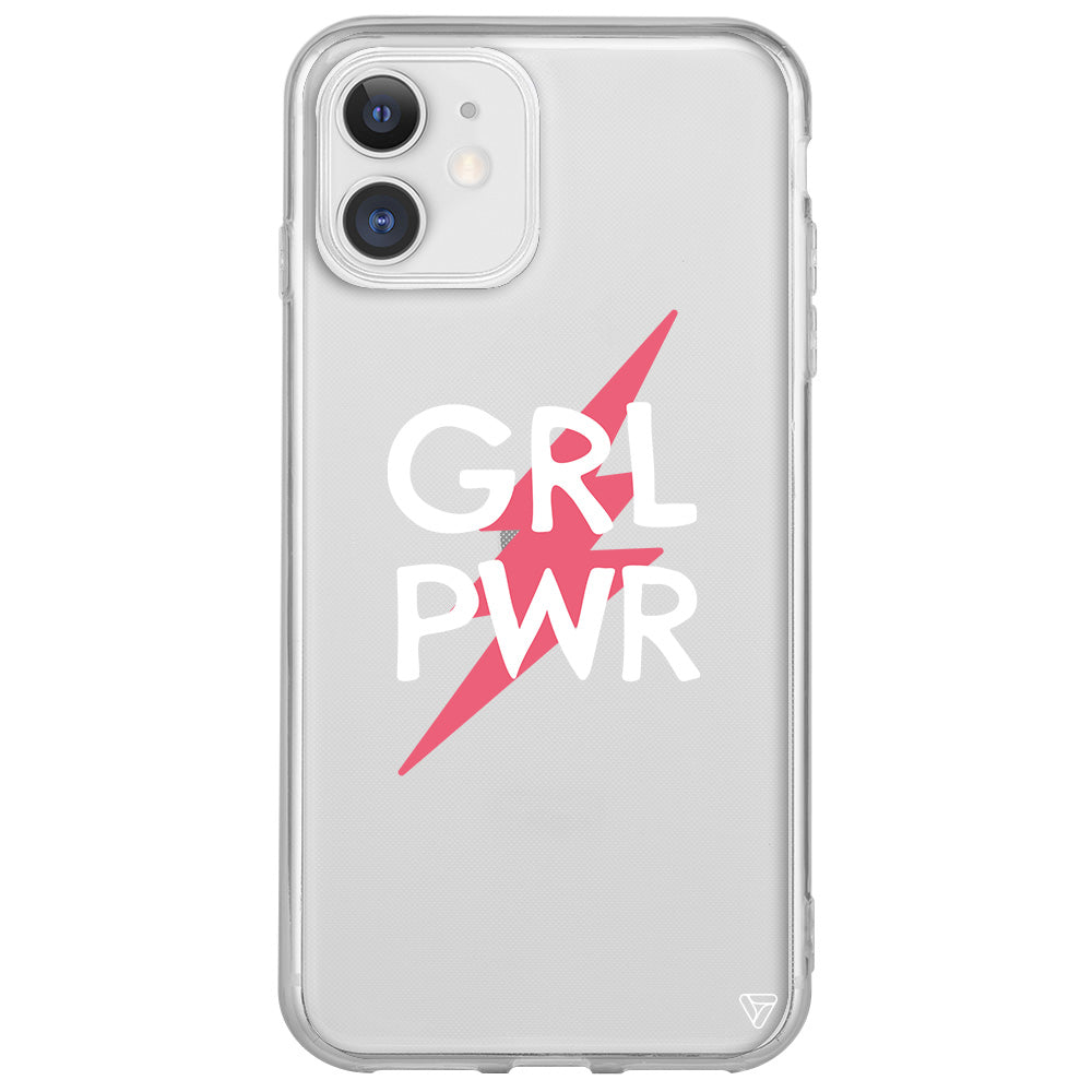 Flash and Grl Pwr Lansman Model İçi Kadife Silikon Telefon Kılıfı