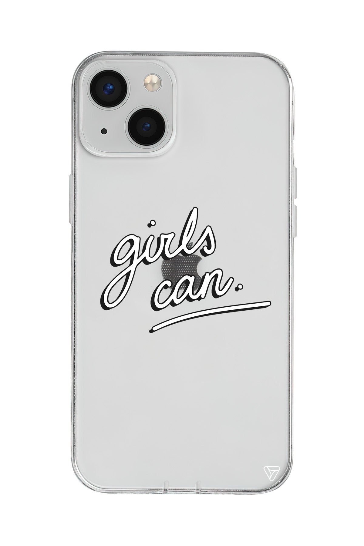 Girls Can! Lansman Model İçi Kadife Silikon Telefon Kılıfı – Plus Serisine Özel