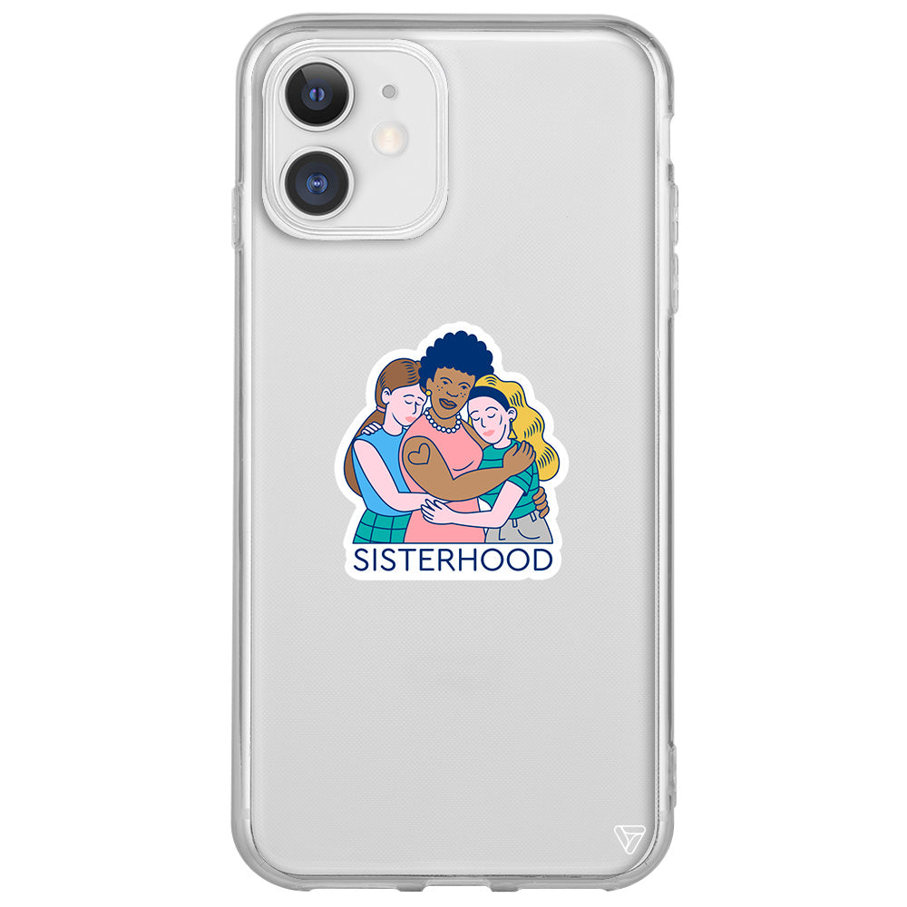 Sisterhood Lansman Model İçi Kadife Silikon Telefon Kılıfı