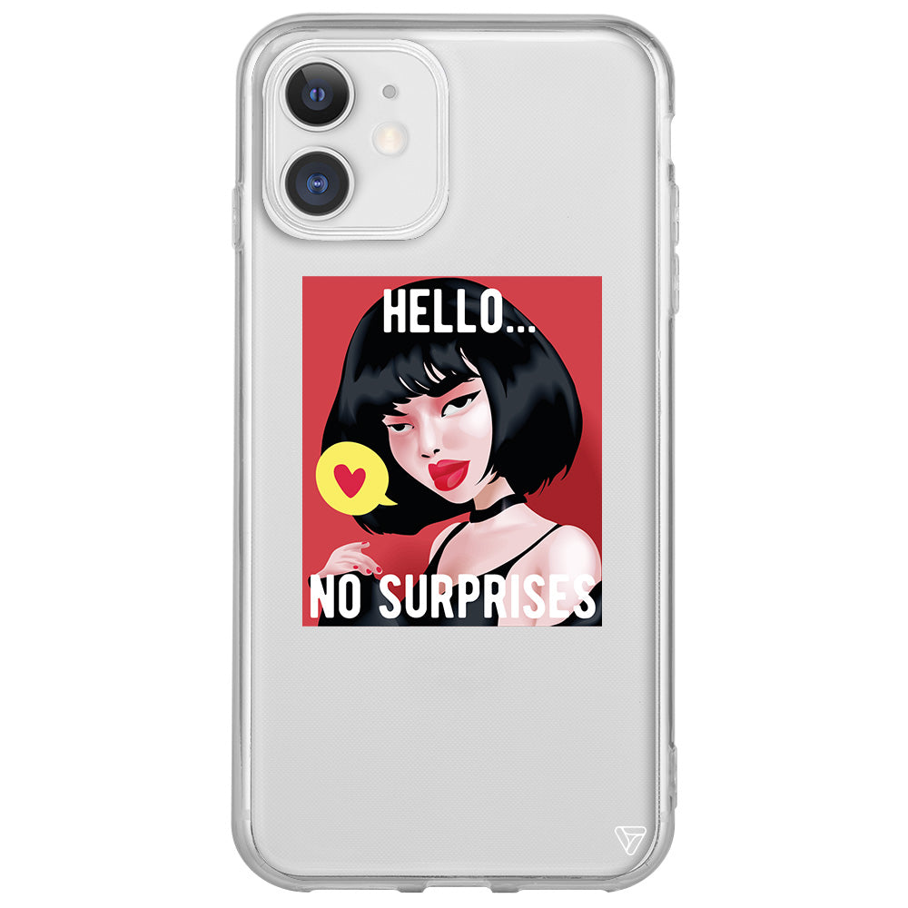 Hello... Lansman Model İçi Kadife Silikon Telefon Kılıfı