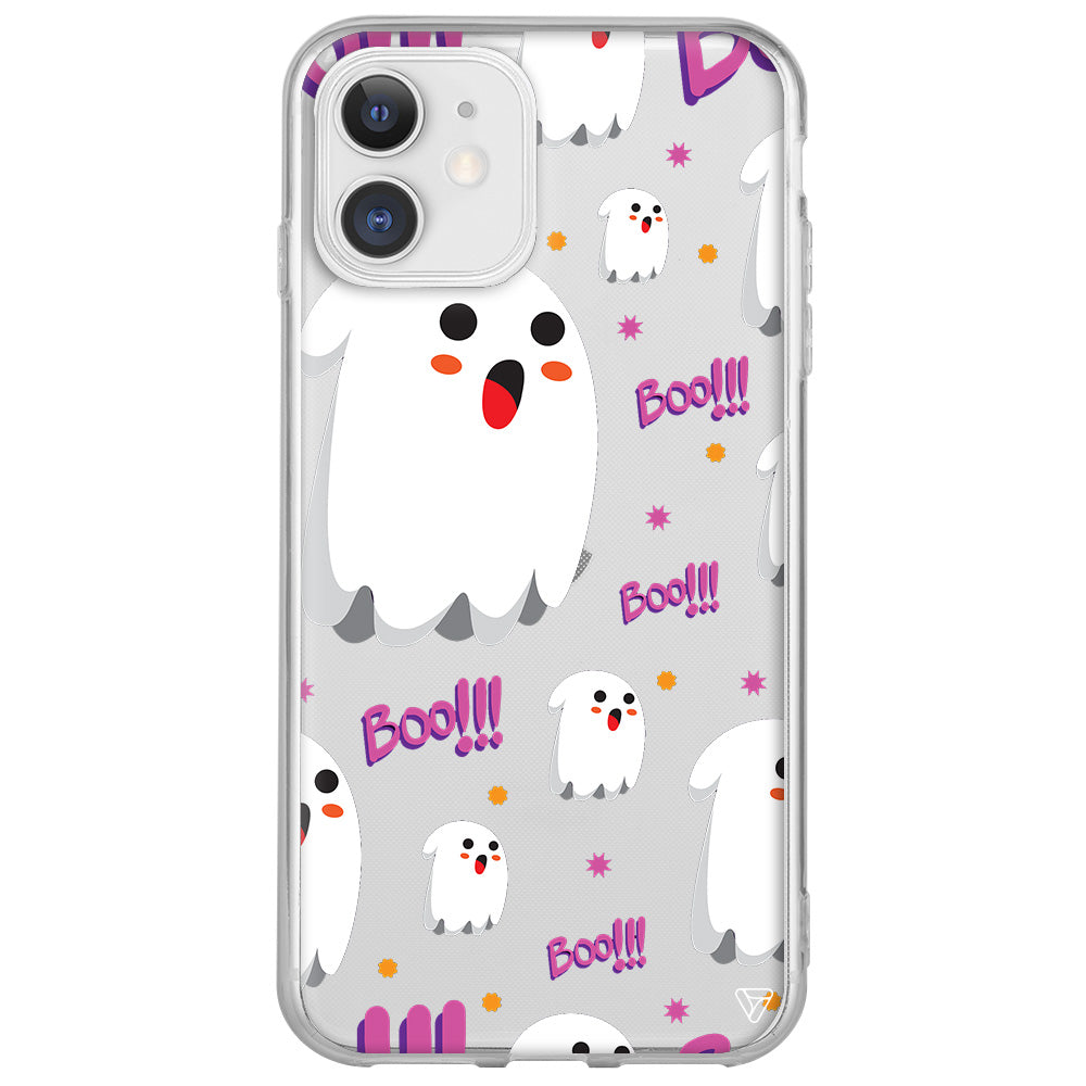 Ghost Boo! Lansman Model İçi Kadife Silikon Telefon Kılıfı