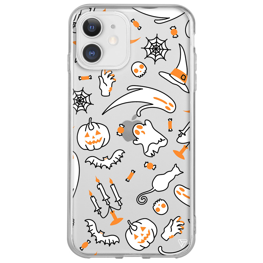 Cadılar Bayramı It's Halloween Lansman Model İçi Kadife Silikon Telefon Kılıfı