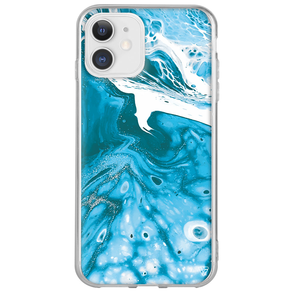 Mavi Kopuk 2 Lansman Model İçi Kadife Silikon Telefon Kılıfı