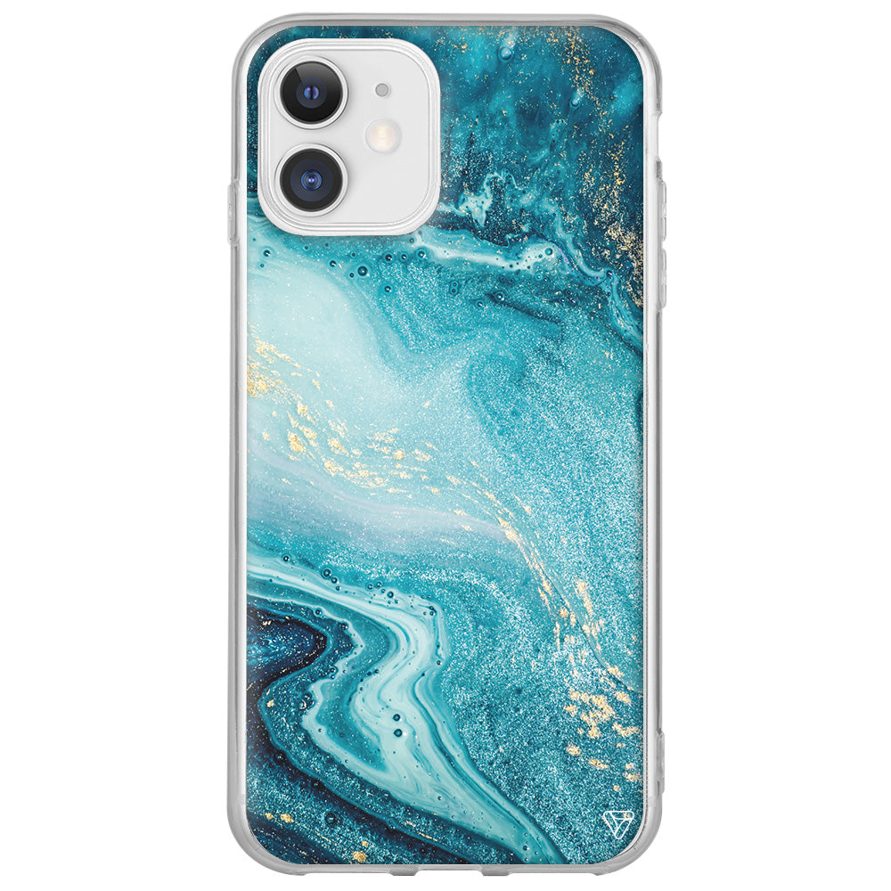 Mavi Yogunluk Lansman Model İçi Kadife Silikon Telefon Kılıfı