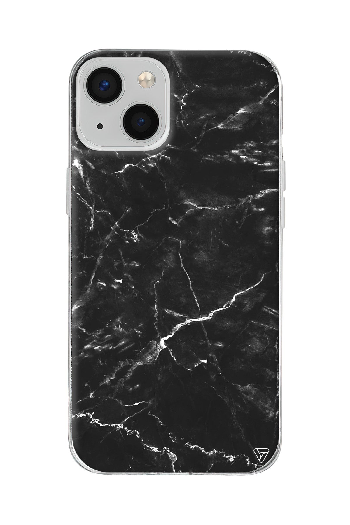 Black Marble 2 Lansman Model İçi Kadife Silikon Telefon Kılıfı – Plus Serisine Özel