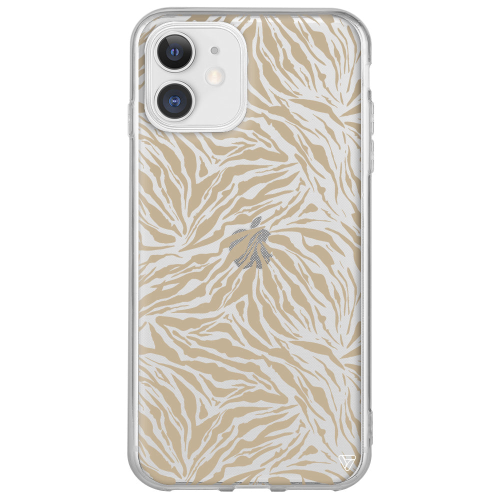 Leopar Deseni Lansman Model İçi Kadife Silikon Telefon Kılıfı