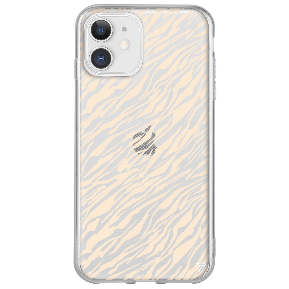 Capraz Zebra Gold Lansman Model İçi Kadife Silikon Telefon Kılıfı