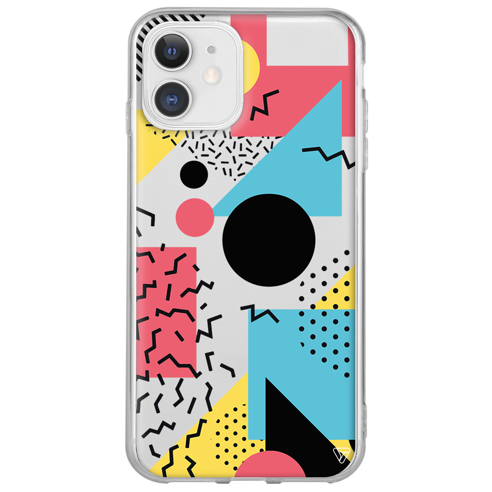 Renkli Desenler Lansman Model İçi Kadife Silikon Telefon Kılıfı