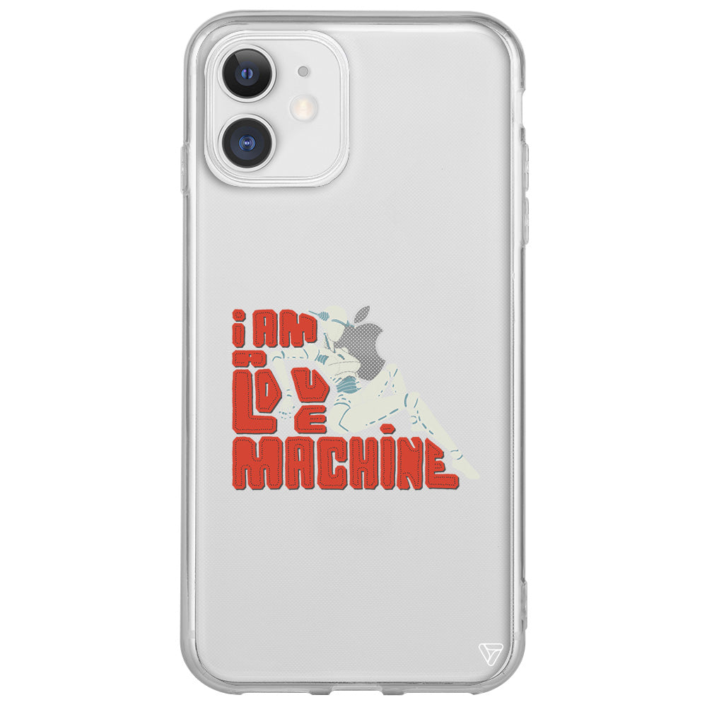 Love Machine Lansman Model İçi Kadife Silikon Telefon Kılıfı