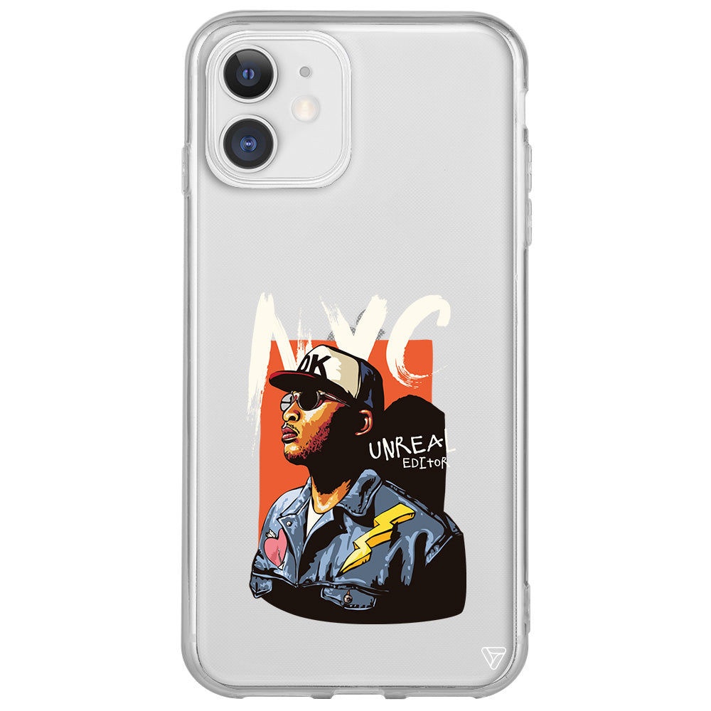 NYC Lansman Model İçi Kadife Silikon Telefon Kılıfı