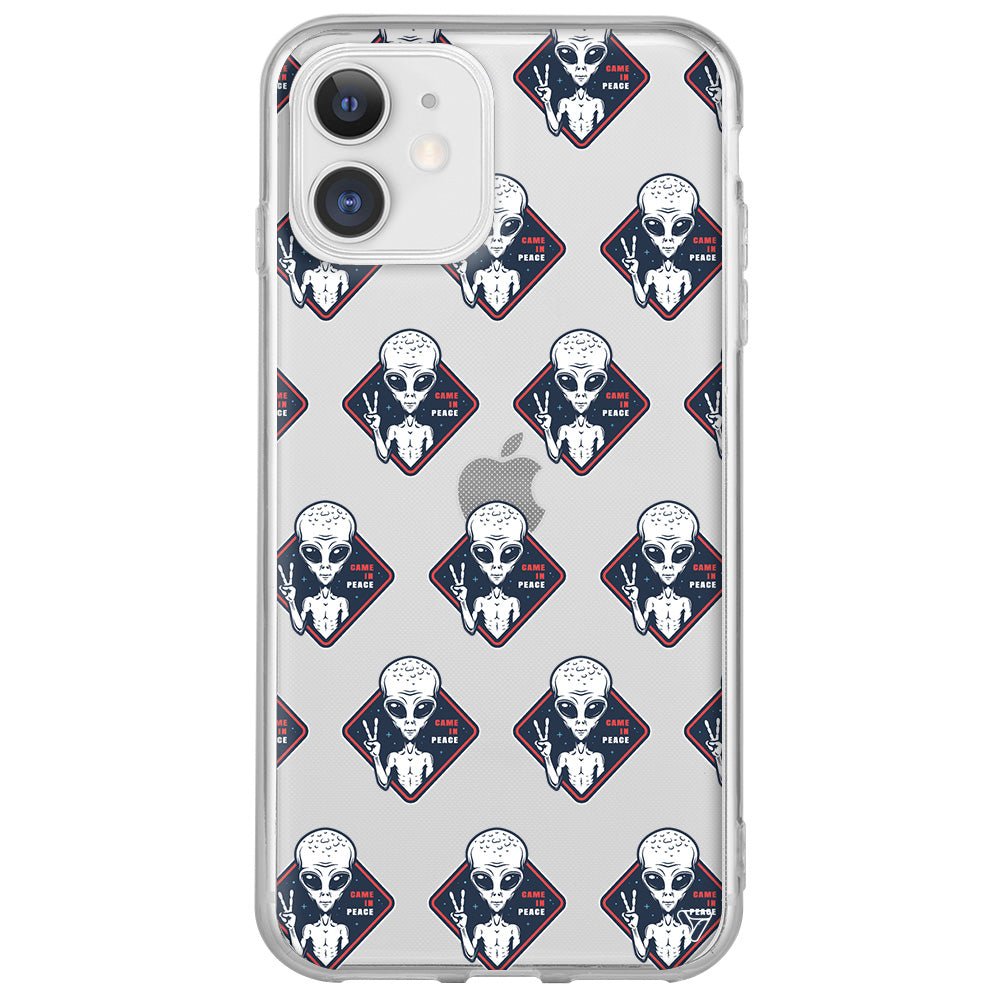 Aliens Lansman Model İçi Kadife Silikon Telefon Kılıfı