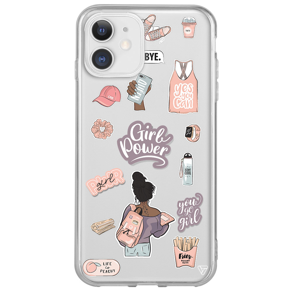 Girl Power Lansman Model İçi Kadife Silikon Telefon Kılıfı