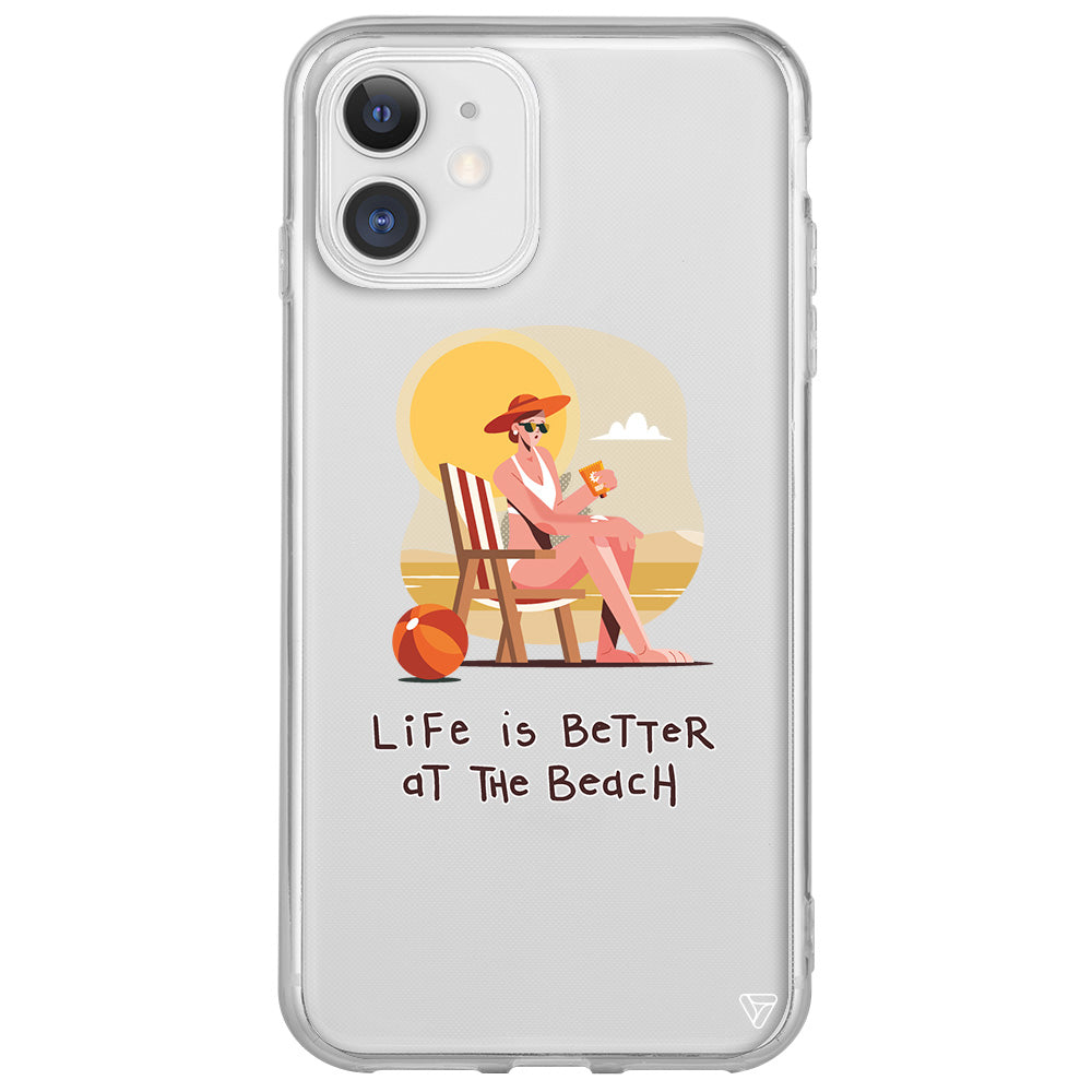 Güneşlenmek Lansman Model İçi Kadife Silikon Telefon Kılıfı