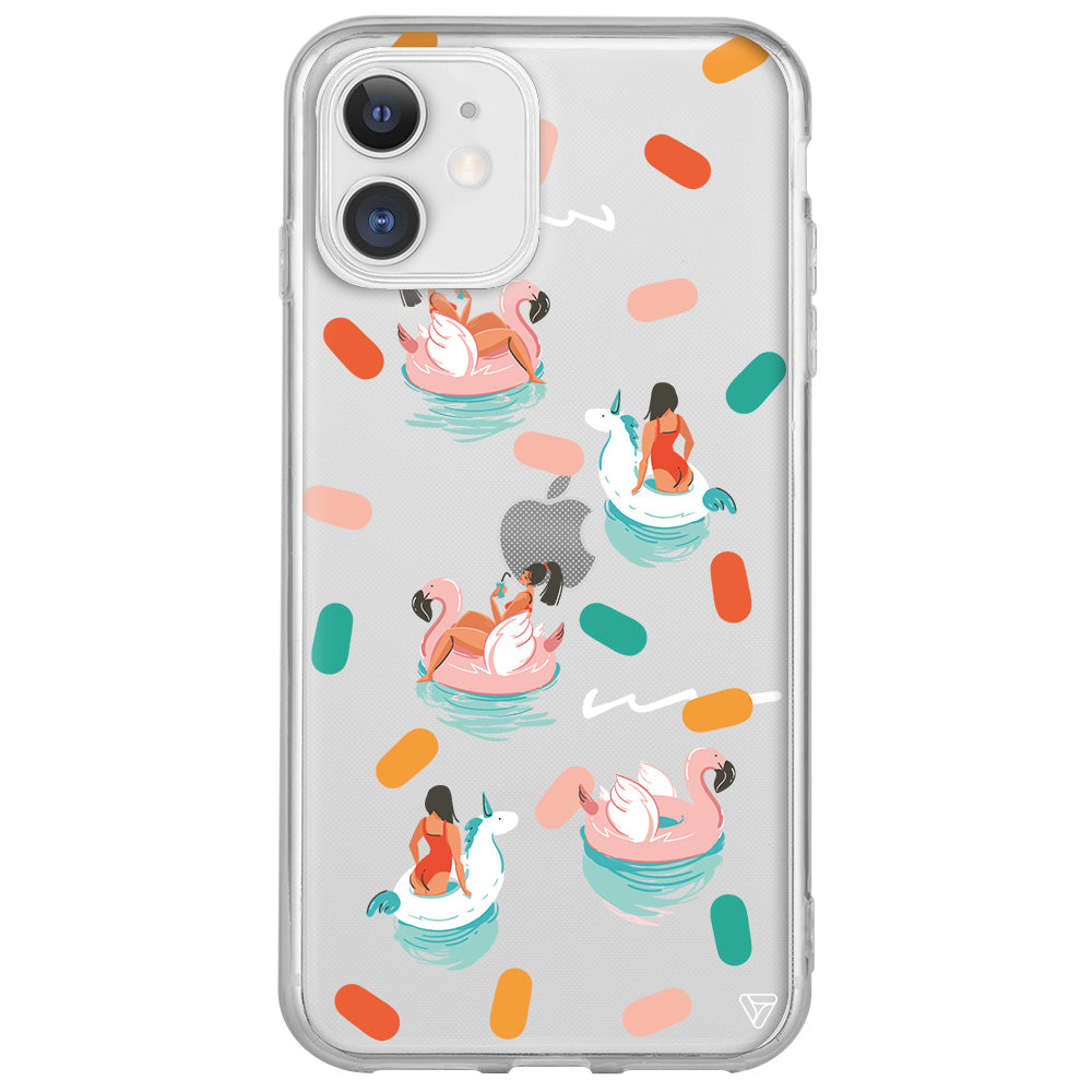 Pool Chill Lansman Model İçi Kadife Silikon Telefon Kılıfı