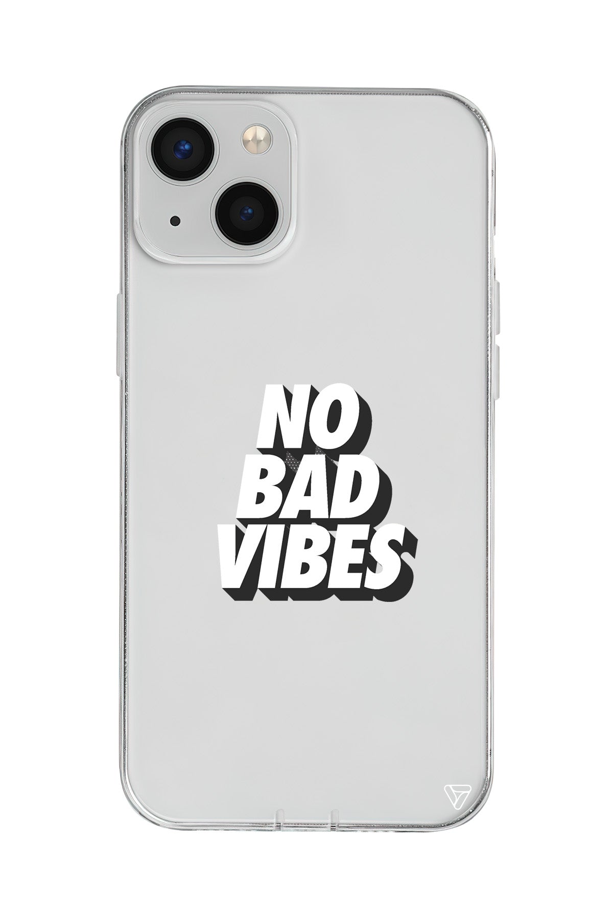No Bad Vibes Lansman Model İçi Kadife Silikon Telefon Kılıfı – Plus Serisine Özel