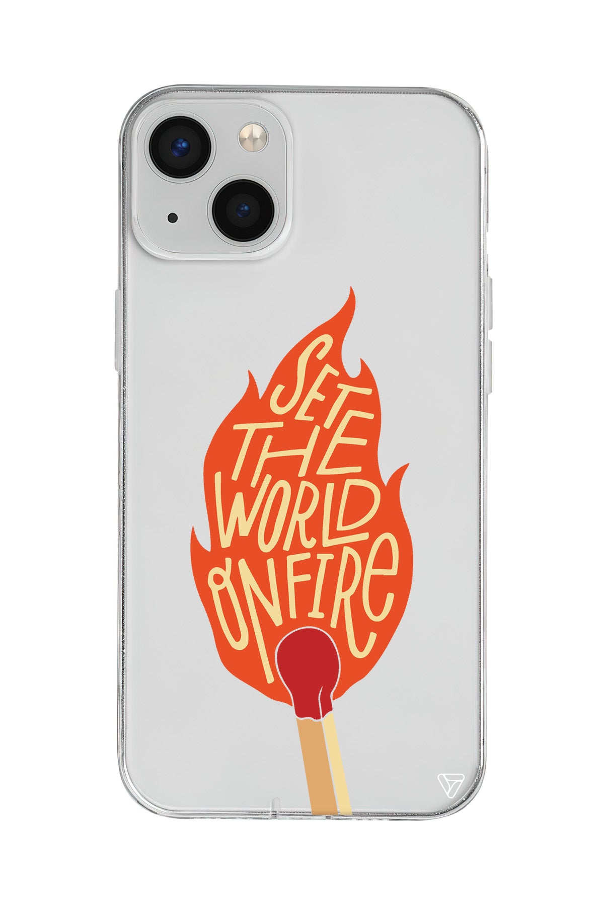 World on Fire Lansman Model İçi Kadife Silikon Telefon Kılıfı – Plus Serisine Özel