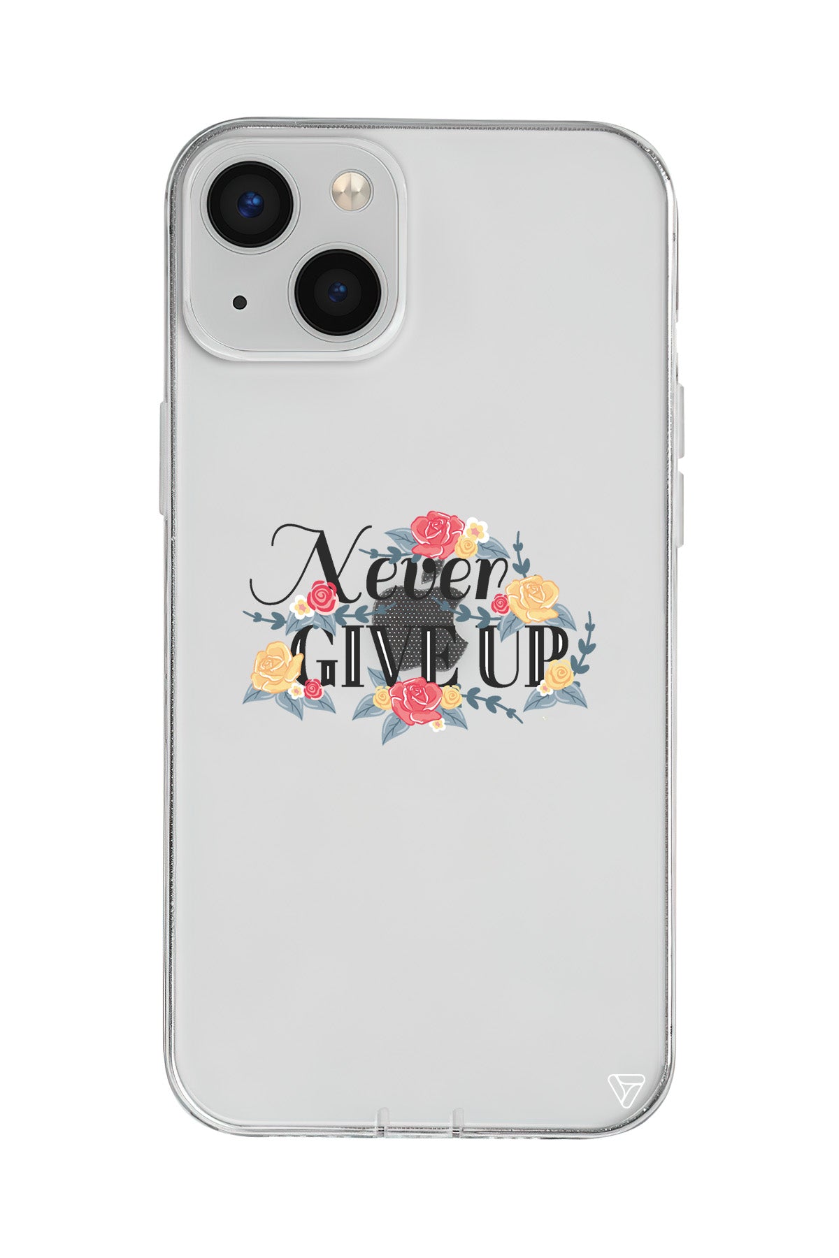 Never Give Up 2 Lansman Model İçi Kadife Silikon Telefon Kılıfı – Plus Serisine Özel