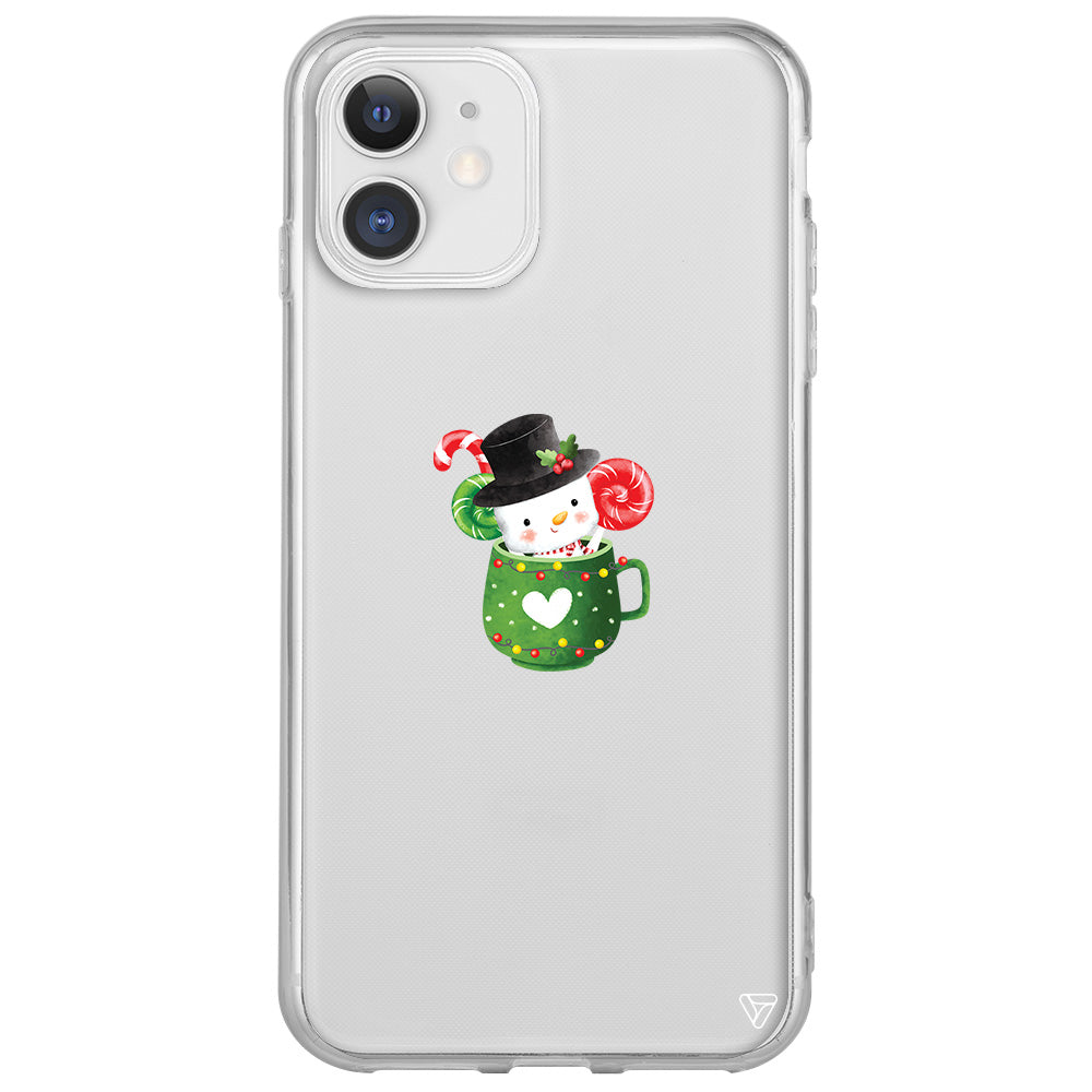 A Cup Of Xmas Lansman Model İçi Kadife Silikon Telefon Kılıfı