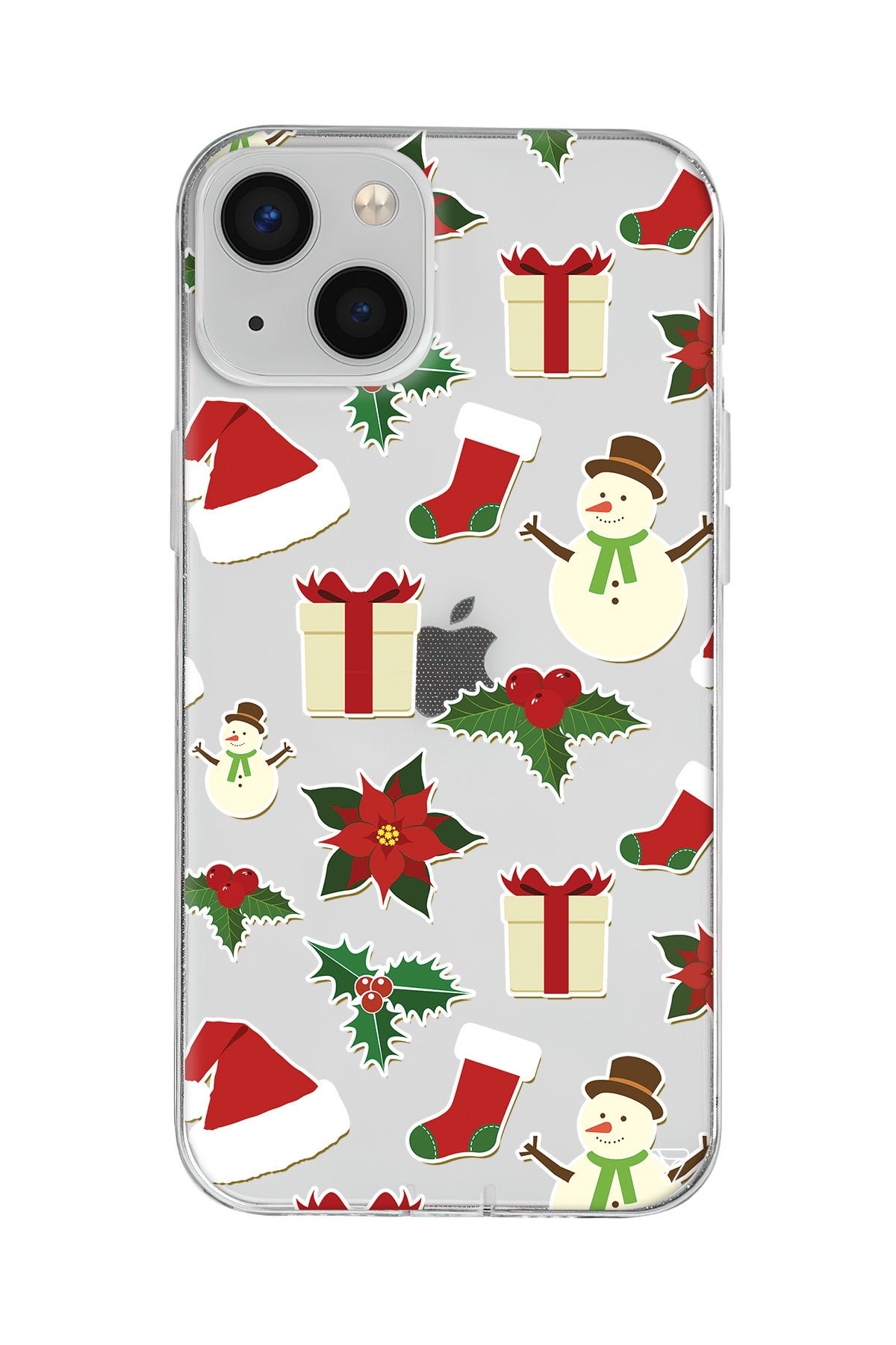 Just Xmas Lansman Model İçi Kadife Silikon Telefon Kılıfı – Plus Serisine Özel