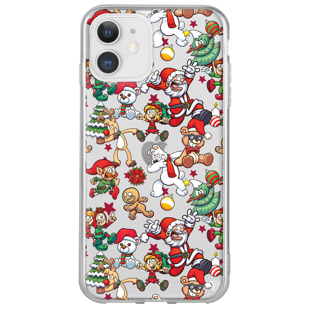 Xmas Monsters Lansman Model İçi Kadife Silikon Telefon Kılıfı