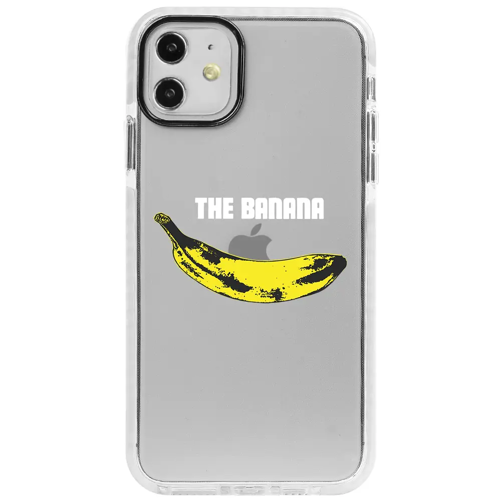 Apple iPhone 11 Beyaz Impact Premium Telefon Kılıfı - Andy Warhol Banana