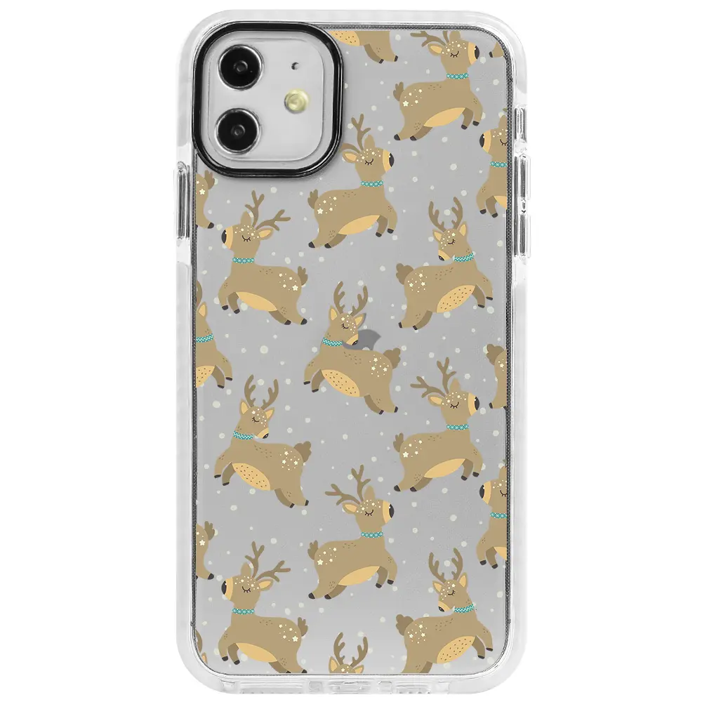 Apple iPhone 11 Beyaz Impact Premium Telefon Kılıfı - Dear Deer