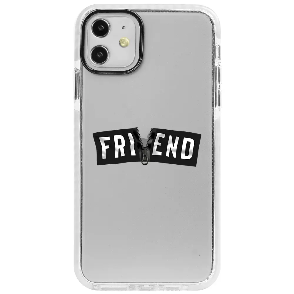 Apple iPhone 11 Beyaz Impact Premium Telefon Kılıfı - Friend