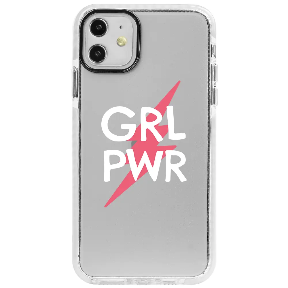 Apple iPhone 11 Beyaz Impact Premium Telefon Kılıfı - Grrl Pwr