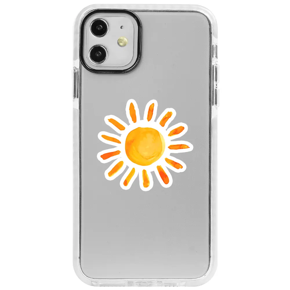 Apple iPhone 11 Beyaz Impact Premium Telefon Kılıfı - Güneş